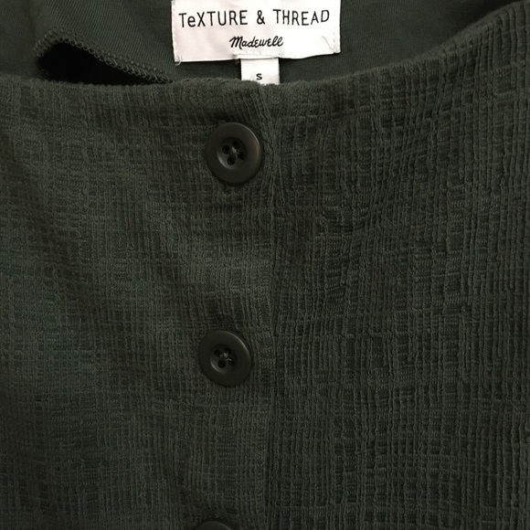 Madewell Texture & Thread Button Down Dress Small - Picture 3 of 4